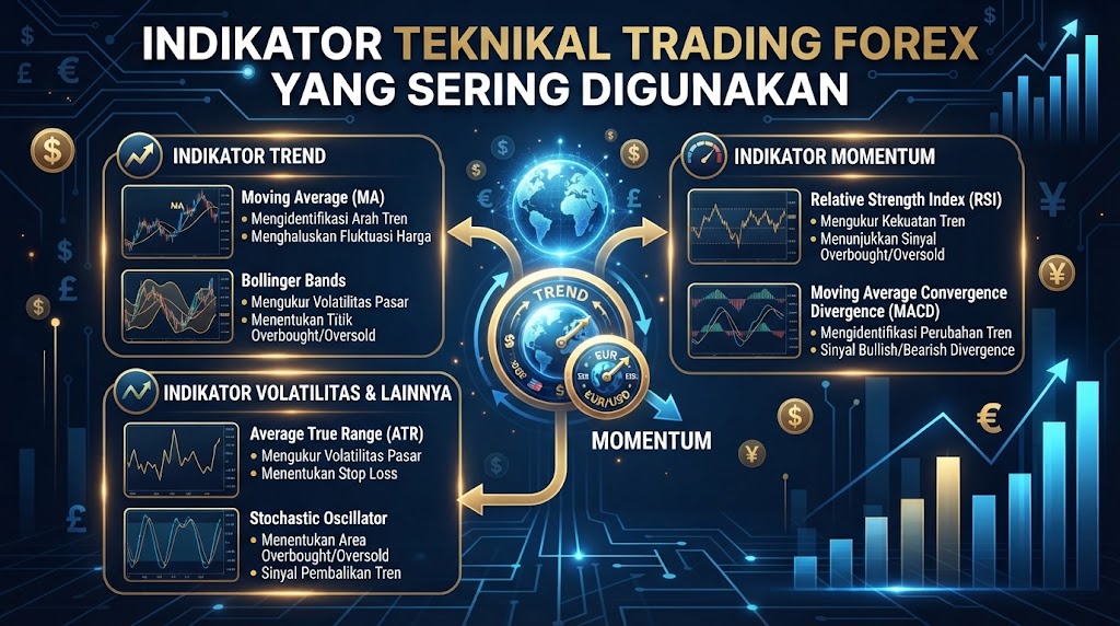 Indikator Teknikal Trading Forex yang Sering Digunakan